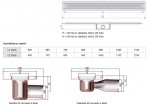 ACO Dušas traps ShowerDrain C ar režģi Tile H 685x92 mm 2