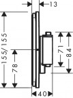 Hansgrohe ShowerSelect Comfort Q Termostats, 1 funkcija, Br. Bl. Chr. 2