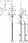 Talis M54 virtuves maisītājs 210, izvelkams, 2jet, sBox, Matt Black 6