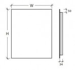 ADRIANA 60x80 Spogulis ar fona LED apgaismojumu pa perimetru 2