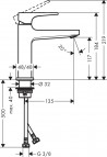 Hansgrohe Metropol izlietnes jaucējkrāns 110 push-open, Matt White 2