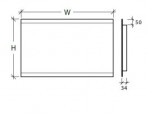 ANGELA 80x150 cm Spogulis ar fona LED apgaismojumu 2