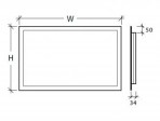 NATALIA 60x80 cm Spogulis ar fona LED apgaismojumu pa perimetru. 3