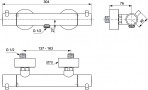 Ideal Standard Ceratherm T125 dušas termostats, Melns matēts 2