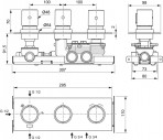 Ceratherm C100 iebūvējams 3 režīmu termostats, Magnetic Grey 3