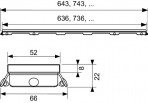 TECEdrainline stikla pārsegs dušas teknei, satinēts melns, 700 mm 2