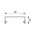 TECEdrainline dizaina režģis “basic”, nerūsējošais tērauds, 1200 mm  4