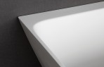 PAA QUADRO WALL Vanna 160x75 cm, akmens masa, balts 2