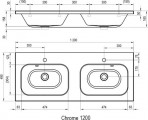 ШКАФ ДЛЯ ДВОЙНОЙ МОЙКИ SD CHROME II 1200, ЧЕРНЫЙ 3