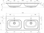 ШКАФ ДЛЯ ДВОЙНОЙ МОЙКИ SD CHROME II 1200, ЧЕРНЫЙ 2