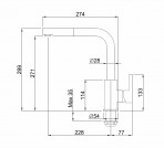 CO2 virtuves maisītājs ar izvelkamu uzgali, Full Black 2