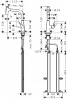 Metris Select M71 izlietnes maisītājs 240, izvelk. sn., 2jet, ner. t. 3