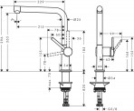 Hansgrohe Talis M54 270 izlietnes maisītājs,1 jet, Matt Black 3