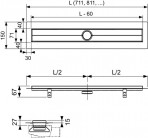 TECEdrainline dušas kanāls, ar blīvējuma lenti, 1200 mm, Matt Black 2