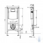 Komplekts ViConnect WC  + Subway 3.0 Twistflush WC piekaramais pods  6