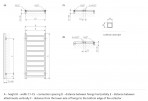 Therma Tehnologie dvieļu žāvētājs Simple 1200x500 mm, Balts 5