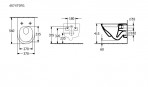 Antao C+ Rimless pods TwistFlush ar SC vāku, Balts 10