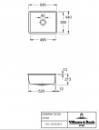 Subway 60SU virtuves izlietne C+ 545 x 440 mm, Balta 2