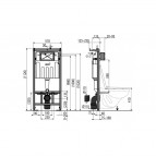 Komplekts Cersanit ZEN Rimless pods + Alca rāmis + Duo taustiņš 2