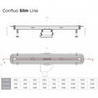 Dušas traps Confluo Slim Line + 850 mm, Stainless Steel 10