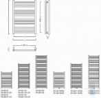 Instal Projekt Dvieļu žāvētājs apkurei STICK 50/70, balts 5