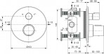 Dušas komplekts Ceratherm T100 ar termostatu D200, Hroms 11