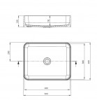 Deante izlietne Temisto uz virsmas 400 x 500 mm, Nero 3