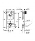 Grohe kompl. 5 in 1 + Cosmo taustiņš + Grohe Fresh 6