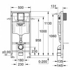 Grohe Serel Rimless poda komplekts + SC vāks ar rāmi 4