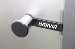 890x2090 mm, Smoky Grey/Alu tvaika pirts durvis 2