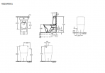 O.Novo DirectFlush Rimless pods + SC vāks, Balts 10