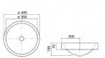 AB.K400.1 izlietne 40 cm 2