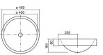 AB.K450.1 izlietne 45 cm 2