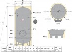 Aккумулирующий бак  WC VT для горячей воды 2000 л 2