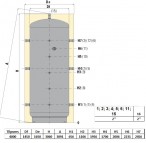 Akumulācijas tvertne TERM PUFFER VC VT 4000 l 2