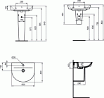 Ideal Standard Connect Air Arc izlietne 55 cm ,Balta 6