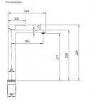 Architectura izlietnes jaucējkrāns ar push-open 185 mm, Hroms 9