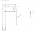 Architectura Square izlietnes maisītājs ar push-open 176 mm, Hroms 2