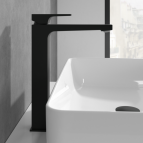 Architectura izlietnes jaucējkrāns ar push-open 185 mm, Matt Black 6