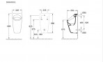 Architectura Siphonic pisuārs 325x680 mm, slēpts ūdens pievads, Balts 2