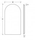 ARCO 70x45 cm Spogulis ar fona LED apgaismojumu 2