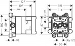 AXOR ShowerSolutions Basic set dušas galvai ar dušas sviru 2