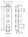 Axor Starck termostats, 36х12, ¾ 2