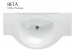 PAA Beta мойка для ванной 800-1000 mm, каменная масса 2