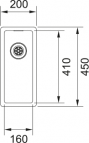 Box BXX 210/110-16 virtuves izlietne, 200x450 mm, PushKnob vadība 2