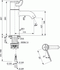 Ceraplus II izlietnes jaucējkrāns 120 mm 4