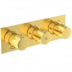 Ceratherm C100 iebūvējams 3 režīmu termostats, Brushed Gold