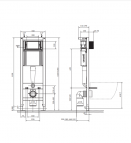 Cersanit B980 tualetes pods + rāmis + hromēta poga 8