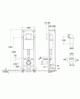 Komplekts Rāmis + pods Nordic3 Hygienic Flush + SC vāks + Taustiņš 5