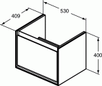 Connect Air Cube skapītis 53 cm 3